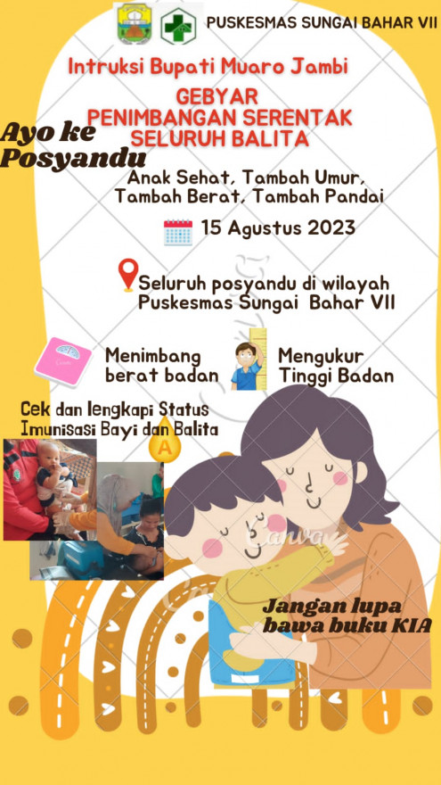 Gebyar Penimbangan serentak seluruh Balita